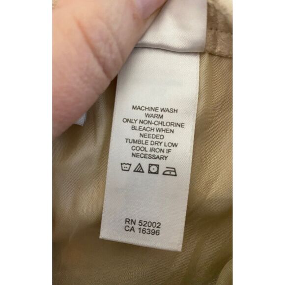 Liz Claiborne Liz Sport Size 14 Pencil Skirt Knee Length Zipper Brown Tan Cream - Picture 6 of 6